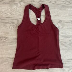 Lululemon Athletica Maroon Cropped Tank Top Size 4